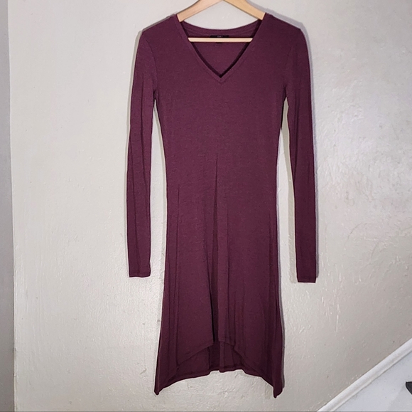 Emu Dresses & Skirts - Emu Australia Merino Wool Long Sleeve Burgundy Dress